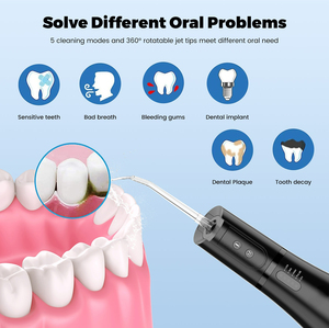 Pulire i denti con il dispositivo di selezione dell'acqua portatile portatile dell'irrigatore elettrico tenuto in mano per salute orale - Product Image 5