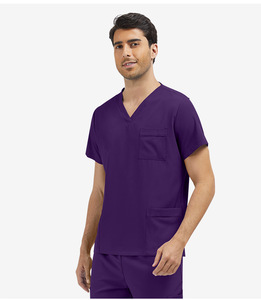 Conjunto de Uniforme Médico Blanco 42217, Color Sólido, para Clínica Dental, Spa, Terapia Podal, Producto Nuevo con Logotipo Bordado - Product Image 5