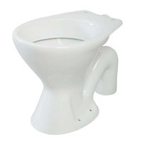 WC Sanitaire Salle de Bain Toilette Monobloc en Céramique Toilette Suspendue au Mur
