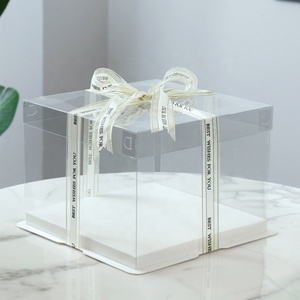 Wholesale <b>Bakery</b> Cake High Quality Packaging Transparent Cake <b>Box</b> - Product Image 2