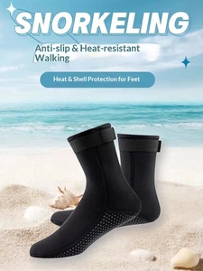 Botas de Buceo de Neopreno de 3mm para Adultos Unisex, Suela de Goma Antideslizante, Diseño con Cremallera para Buceo, Snorkel y Surf - Product Image 4