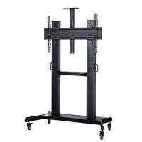 REDSUN CA100 360 Swivel Aluminium Alloy Mobile TV Cart untuk TV Plasma/LCD 60-100'' (Penggunaan Kantor)