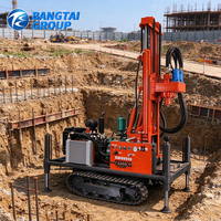 Machine de forage de puits d'eau portable robuste, équipement de forage rotatif hydraulique diesel pour la construction de puits profonds