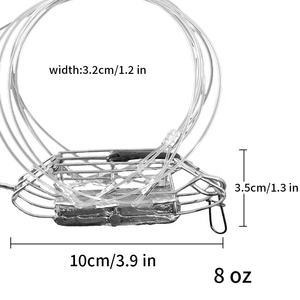 Trampa de cangrejo moldeable, medidor de pesca, Almeja de camarón múltiple <span class=keywords><strong>con</strong></span> 6 bucles, trampa de langosta de plomo, trampa de pesca para cangrejos - Product Image 5