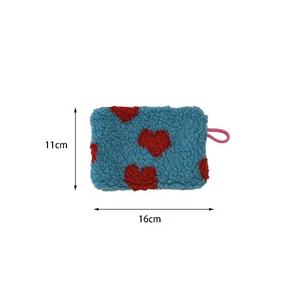 Sac de <span class=keywords><strong>maquillage</strong></span> suspendu pliable et écologique en tissu éponge doux et moelleux, à rayures tendance, avec fermeture éclair et poignée, idéal pour la vente en gros - Product Image 2