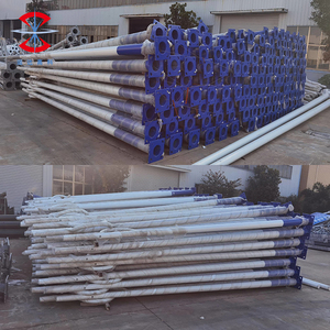 Su misura all'aperto 4m 5m 6m 7m 8m 9m 10m 12m doppio braccio singolo zincato Post acciaio solare lampione palo prezzo - Product Image 2