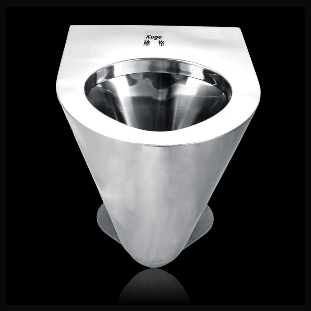 Bol de toilette en acier inoxydable, toilette de luxe, vente en gros,