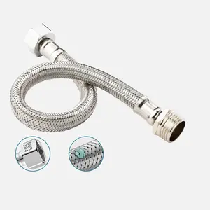 Inner and outer wire tooth stainless steel braided hose high pressure water hoses stainless steel flexible hose pipe