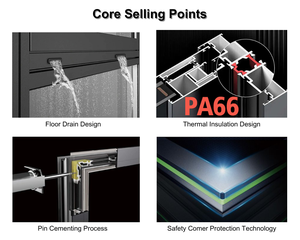 Mới Đến Hiện Đại Tùy Chỉnh Kích Thước Đôi Kính Cách Âm Hợp Kim Nhôm Đu Cửa Sổ Cửa Sổ Bán Buôn Cho Khách Sạn Căn Hộ - Product Image 3