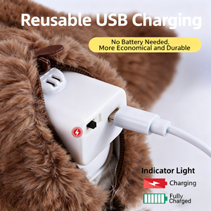 Simpatico giocattolo interattivo per gatti in peluche giocattolo elettrico che agita il suono del gatto realistico con suoni di uccelli - Product Image 3