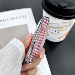 Coque de clé télécommande de luxe pour <span class=keywords><strong>Porsche</strong></span> <span class=keywords><strong>Macan</strong></span> EV, ornée de strass fantaisie, pour filles, vente en gros, porte-clés de luxe - Product Image 3