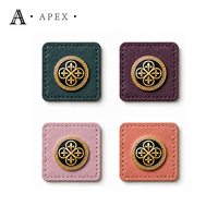 APEX Étiquettes en cuir décoratives personnalisées pour accessoires de vêtements, hijabs, abayas, foulards, chapeaux, sacs et couvre-chefs, pour marquage de marque, fabrication en usine