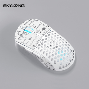 Souris de jeu sans fil Skyloong M1 avec 3 modes de connectivité de type C JIUWEI autocollants de scientifique fou orientation droite - Product Image 3
