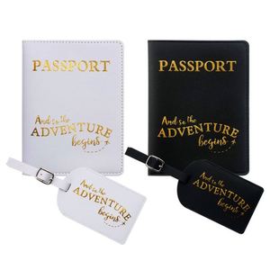 Porta Pasaportes Personalizado al por Mayor, Juego de Regalo de Viaje de Lujo, Funda de Pasaporte de Cuero PU con Logotipo Personalizado y Etiqueta para Equipaje - Product Image 1