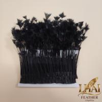 Franges plates décoratives teintées de haute qualité pour embellissement de vêtements de mode, matériel de bricolage pour costumes de fête