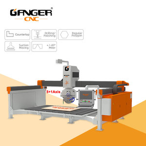5-Achsen 45 Grad 90 Grad CNC-Brückensägeblatt Stein-Marmor-Schneidemaschine Granit-Schneidwerkzeuge Hochpräziser 15KW Motor Getriebe - Product Image 4