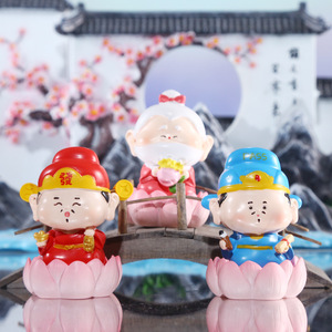 Cute Little Deity Resin <b>Statue</b> Flower Shape Home Decoration Artistic Desktop Ornament Gift - Product Image 2