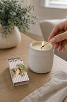 Boîtes d'allumettes personnalisées à motif animalier, allumettes en bois naturelles et sûres, outil d'allumage pour bougies aromatiques domestiques