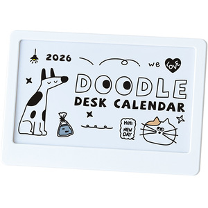 Good Products Of The Times Doodle Desk Calendar 2026 Mini Stand Student Desktop Ornament - Product Image 1