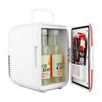 Nouveau 4L Portable Froid Et Chaud Réfrigérateur Beauté Réfrigérateur Mini Réfrigérateur Pour Soins De La Peau