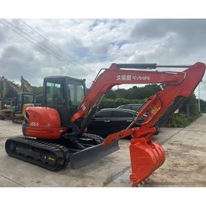Jepang 5.5Ton 5Ton asli digunakan ekskavator Kubot U55 rendah jam kerja tangan kedua Mini penggali Kubot U55-4 U55-5 - Product Image 3
