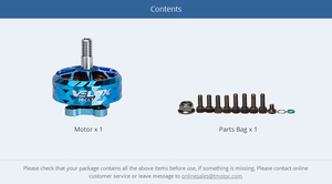 มอเตอร์ T-MOTOR V2207.5 แบบไร้แปรงถ่าน BLDC สำหรับโดรนขนาดเล็ก 5 นิ้ว สำหรับการถ่ายทำภาพยนตร์ - Product Image 6