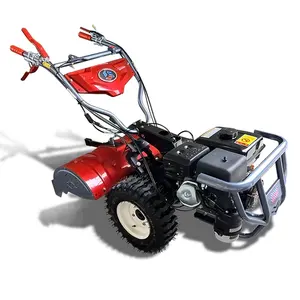 Benzine Mini Power Tiller Machine Krachtige Multifunctionele Landbouw Mini Roterende Cultivator