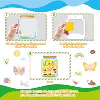 Fournitures artistiques effet vitrail pour fenêtre, activité créative pour enfants, ornement magique pour loisirs créatifs, papillon, fleur, peinture DIY