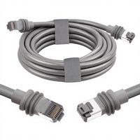 Cable de Repuesto para Starlink Gen 3, MOOKEERF de 6 Pies, Cat 6, 26AWG, Cobre Puro, Impermeable, Rectangular, Gris
