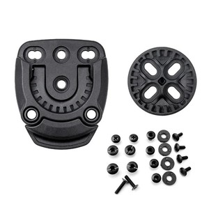 Adaptateur de montage circulaire à dégagement rapide avec verrouillage à rotation 360° pour équipement extérieur, fixation modulaire et connexion d'équipement - Product Image 2