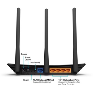 Routeur WIFI TP-Link WR940N 450 Mbps 3 antennes 2,4 GHz Version anglaise pour usage domestique TPLINK Wn940 - Product Image 4