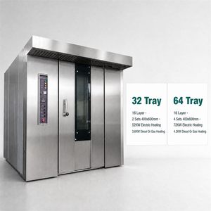 <span class=keywords><strong>Four</strong></span> rotatif Hongzhong 32/64 plateaux à commande par bouton, équipement de boulangerie commercial, électrique, gaz, diesel, directement de l'usine - Product Image 1