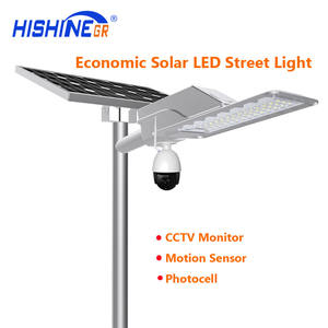 Luz de calle solar Led para exteriores Hishine <span class=keywords><strong>Corb</strong></span> 90W con sistema de iluminación de seguridad y seguridad de cámara Cctv - Product Image 3