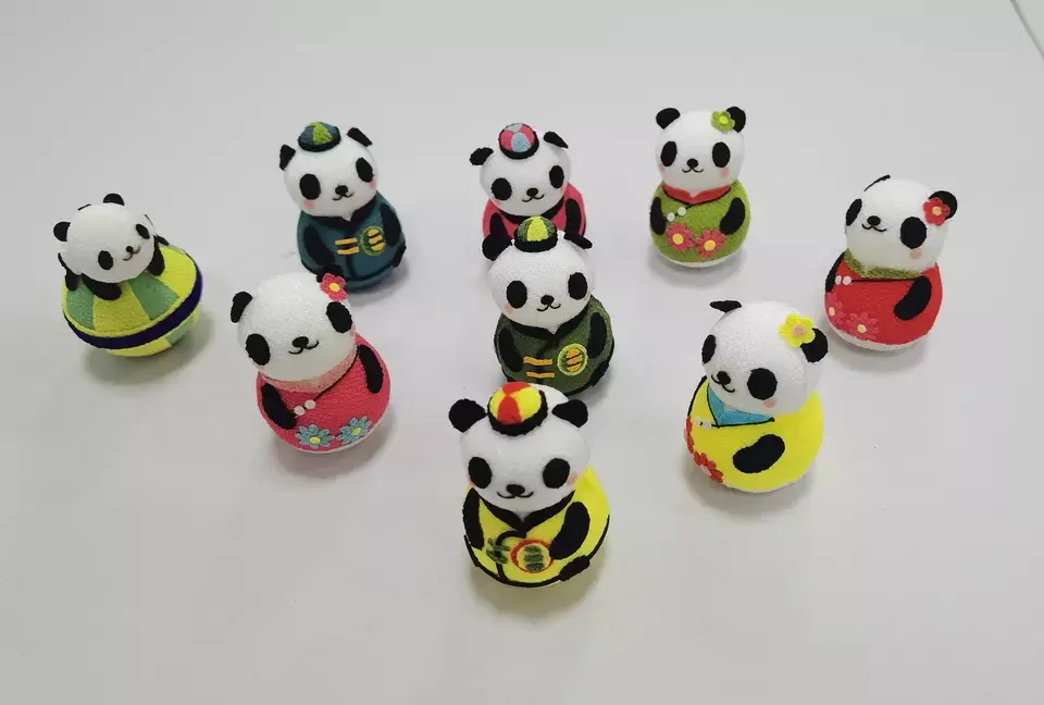 Pure Handmade Japanese Toys Mini Balance Tumbler Roly-poly Monkey Toy