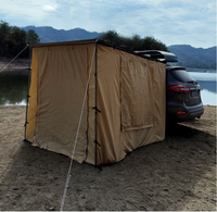 Auvent latéral de voiture en tissu Oxford 1,5x2M avec cadre en alliage d'aluminium pour SUV 4x4, abri de camping extérieur, vente en gros
