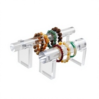 Support de Présentation de Bijoux Haut de Gamme en Acrylique Transparent avec Logo Personnalisé, Présentoir Détachable Double Usage pour Bracelets et Montres