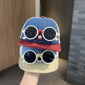 Gorra de Béisbol Plegable Estilo Coreano Desmontable <span class=keywords><strong>para</strong></span> Niños y Niñas, Sombrero de Pescador de Verano a la Moda <span class=keywords><strong>para</strong></span> Bebés - Product Image 2