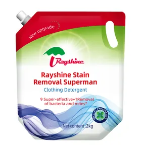 Rayshine Custom 9+1 Clothes Fabric Concentrated Detergent Laundry Cleaning Liquid Wild Field Fragrance 2000g