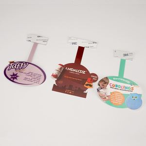 Afficheur publicitaire personnalisé pour supermarché, présentoir promotionnel en plastique, autocollant oscillant, présentoir POP autoportant - Product Image 2