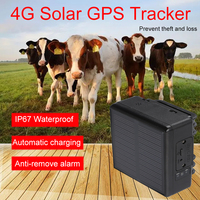 HabweID GC44 2G/3G/4G 4000mAh IP67 Collar Solar con GPS para Ganado, Ovejas y Vacas, Rastreo en Tiempo Real, Precisión de 10-15m, Gratis