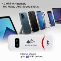 Carte Internet externe USB sans fil 4G LTE haute vitesse avec débit de transmission de 150 Mbps, compatible avec les ordinateurs portables, la connectivité Wi-Fi automobile