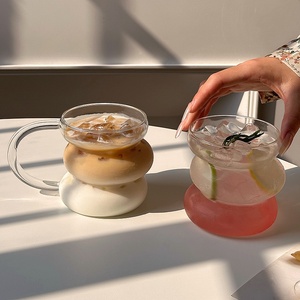 Vaso Moderno de Vidrio de Borosilicato Alto, Taza de Café Transparente Resistente al Calor, Apto para Lavavajillas, Gran Capacidad de 430 ml, Bebida Más Vendida - Product Image 5