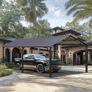 <span class=keywords><strong>Abri</strong></span> de voiture extérieur robuste en acier 10x20 pieds avec structure en acier thermolaqué, imperméable, durable, multi-usage, garage et <span class=keywords><strong>abri</strong></span> - Product Image 1