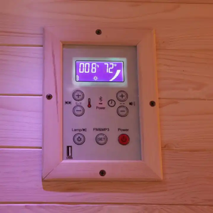 Sauna de Vapor de Cedro Rojo de Alta Calidad para 8-10 Personas, Sauna Exterior con Ducha Húmeda, Control WIFI - Product Image 4