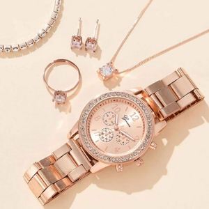 Lot de 5 montres numériques coréennes tendance pour femme avec bracelet en alliage de titane, couronne spirale, bouton poussoir et fermoir caché, étanches 3 ATM - Product Image 6