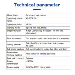 Ditron-tech Chinese Factory Large High Flow Peristaltic <b>Pump</b> WG600-2J Large Peristaltic <b>Pump</b> WG600-2J - Product Image 2