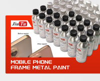 Peinture métallique pour la réparation de cadre de téléphone pour iPhone Samsung Restauration de couleur Solution de réparation de cadre pour machine de polissage de cadre