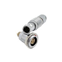 Connecteur circulaire push-pull série FGG EGG, prise fixe USB VGA, pied de mise à la terre, électrique automobile IP50 EX08-2B 750V DC/500V