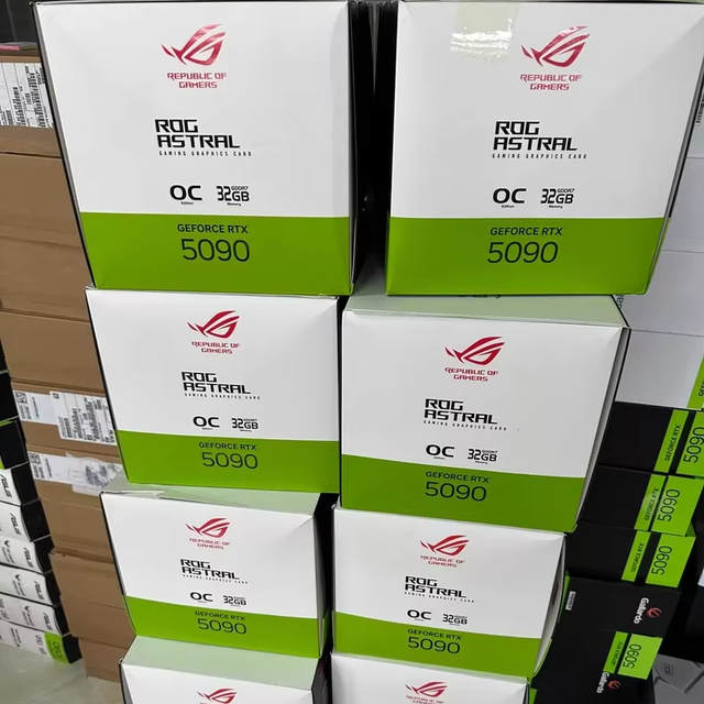 A-sus ROG Astral RTX 5090 32GB GPU Cooler Case, GPU VRAM Removed,screws, Bezel, and Other Accessories PCB Included