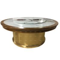 AOPA – Table à manger en verre trempé, marbré, cuiseur vapeur, moderne, 10mm, 0.76M